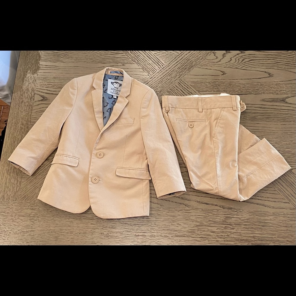 4T Boys Khaki Suit